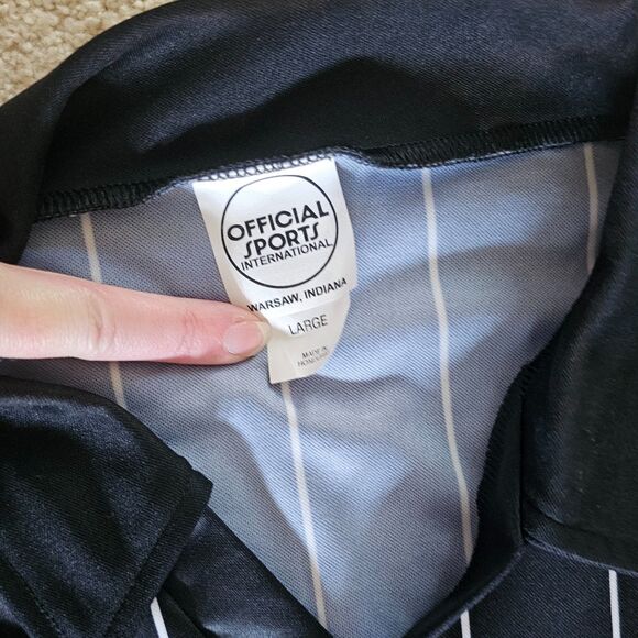 United States Soccer Federation Long Sleeve Referee Jersey Shirt Men’s L Black - Picture 2 of 2